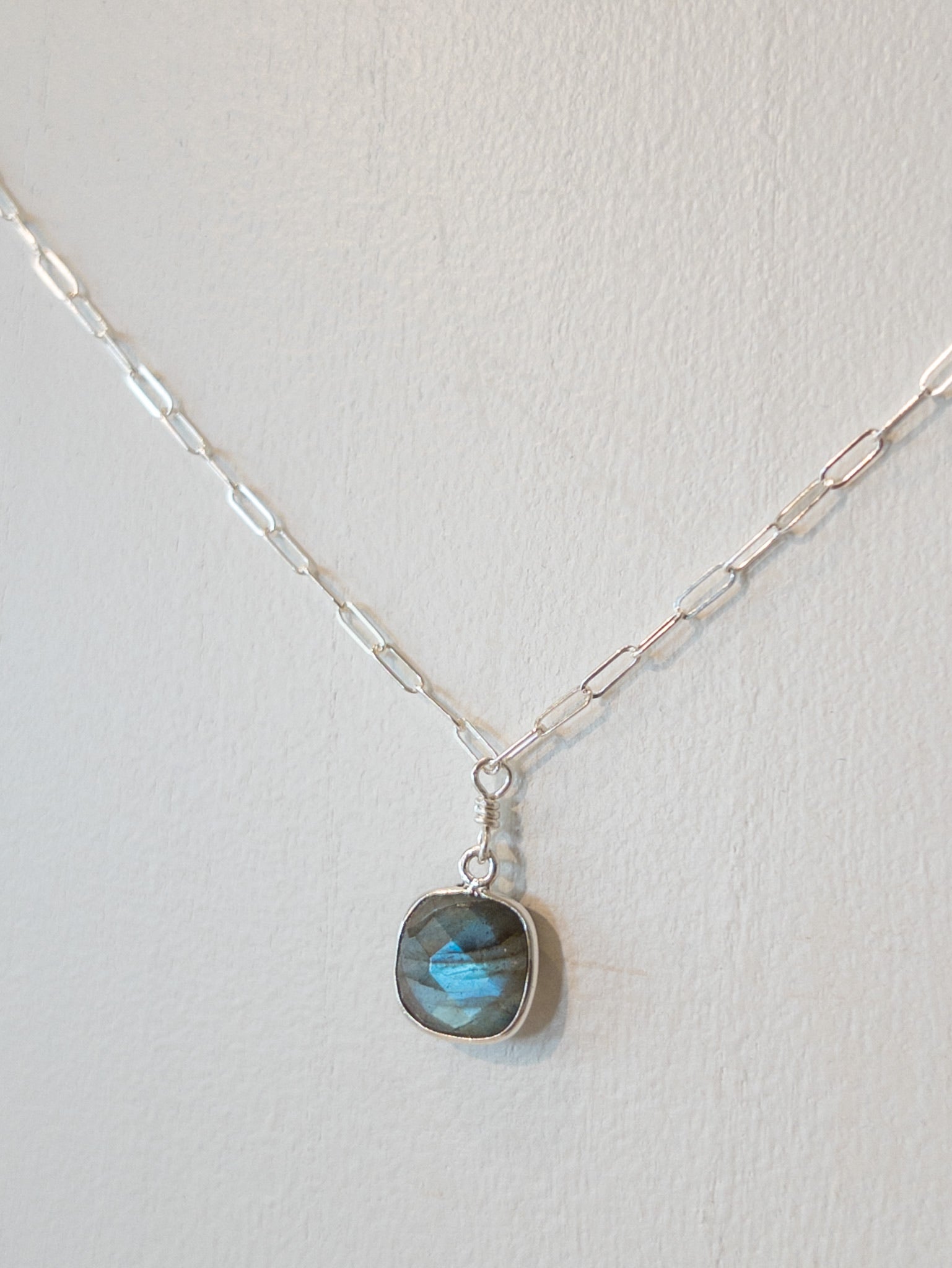 Labradorite gemstone necklace