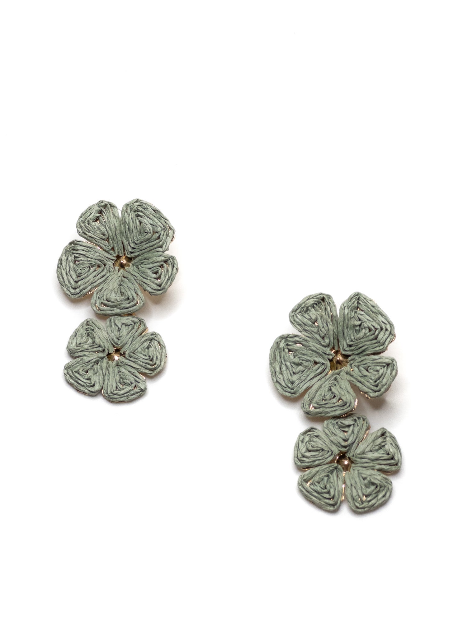 Odelia Earrings in Sage Green