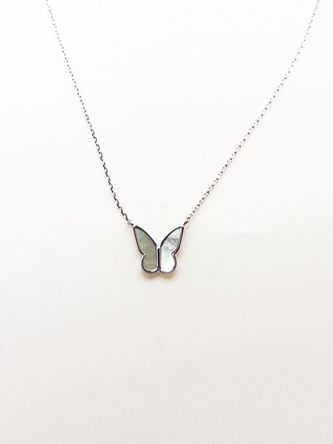 Annabella Silver Butterfly Necklace