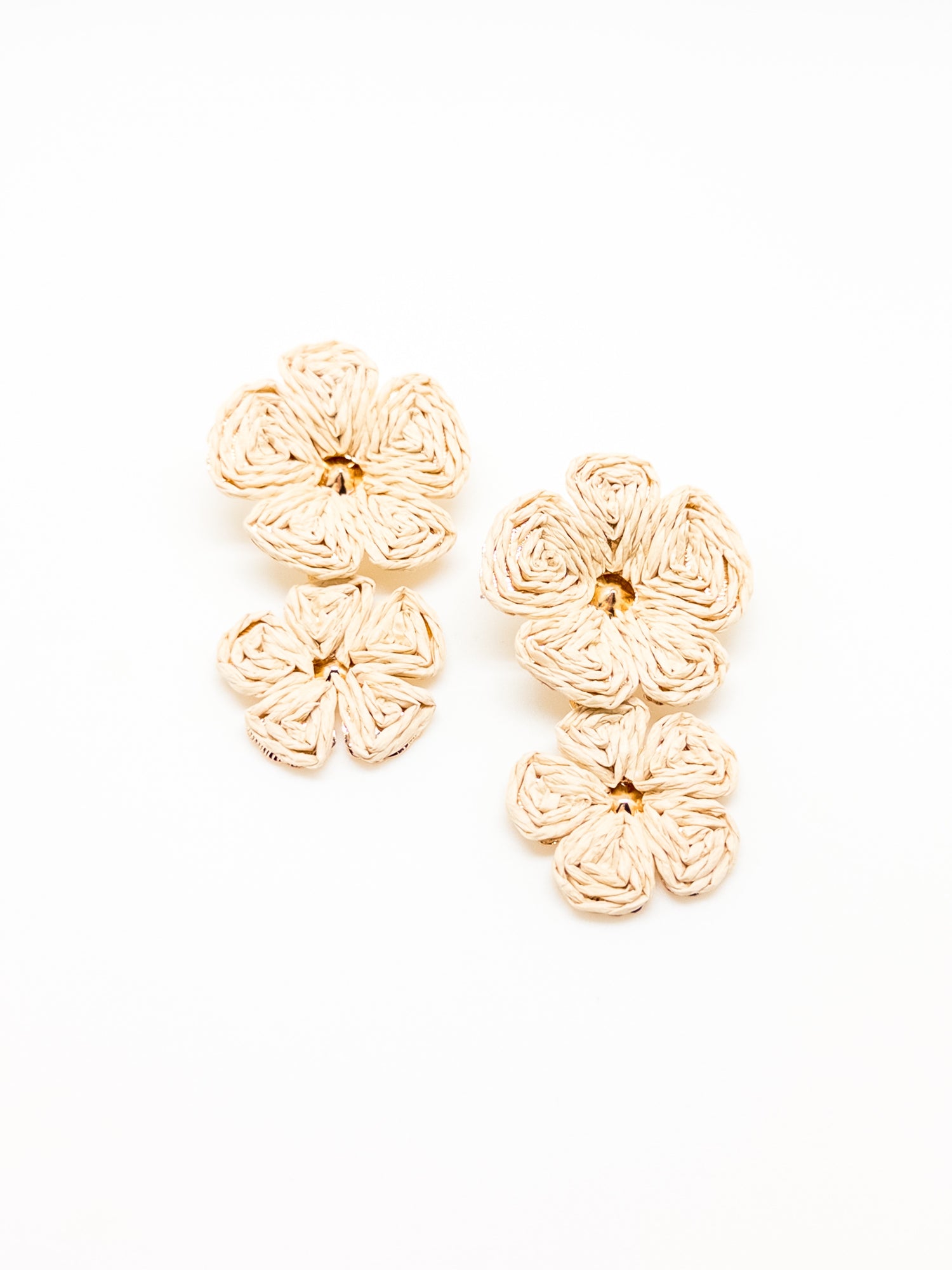 Floral dangly earrings