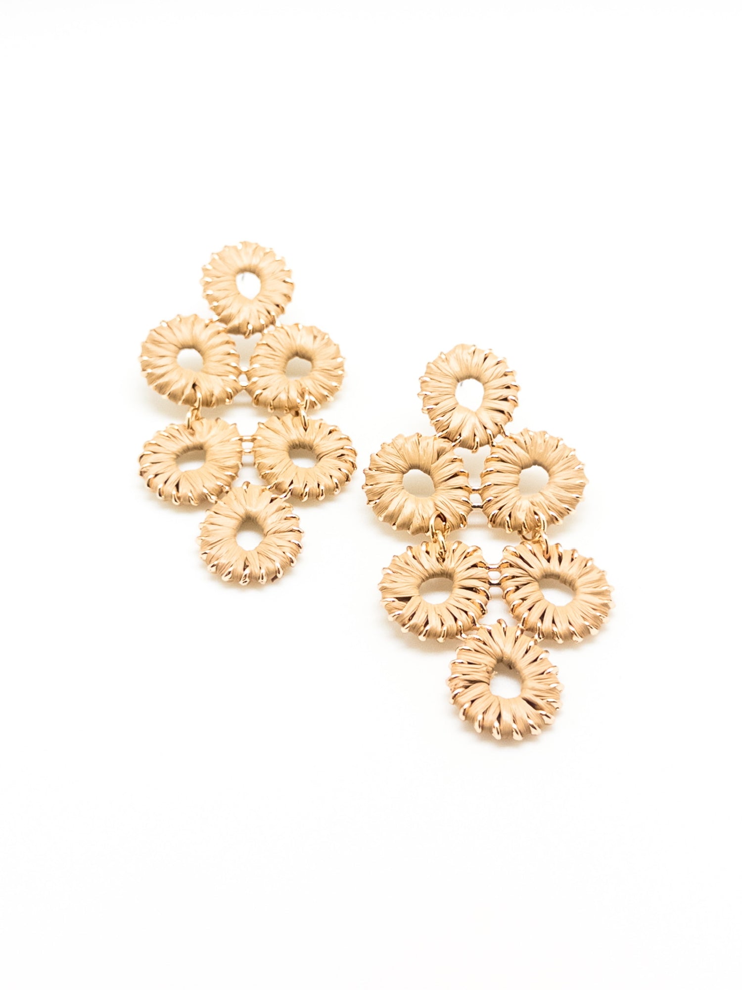 Galilee earrings in tan