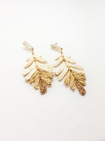 Charisma Earrings in Tan and Beige