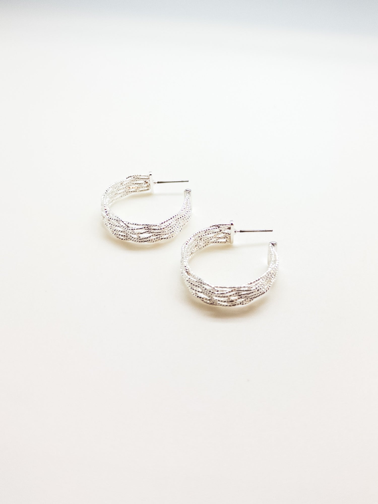 Suzi Nickel Free Silver Hoops