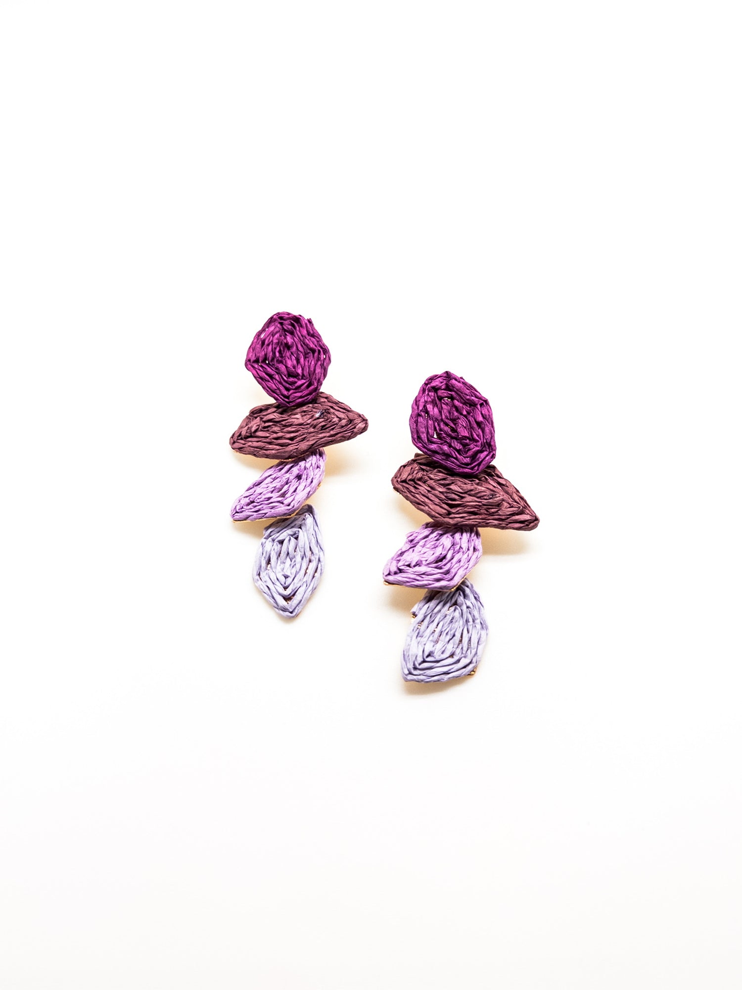 Damaria Earrings in Purple