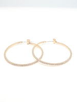 Blaise medium sized sparkly hoops gold