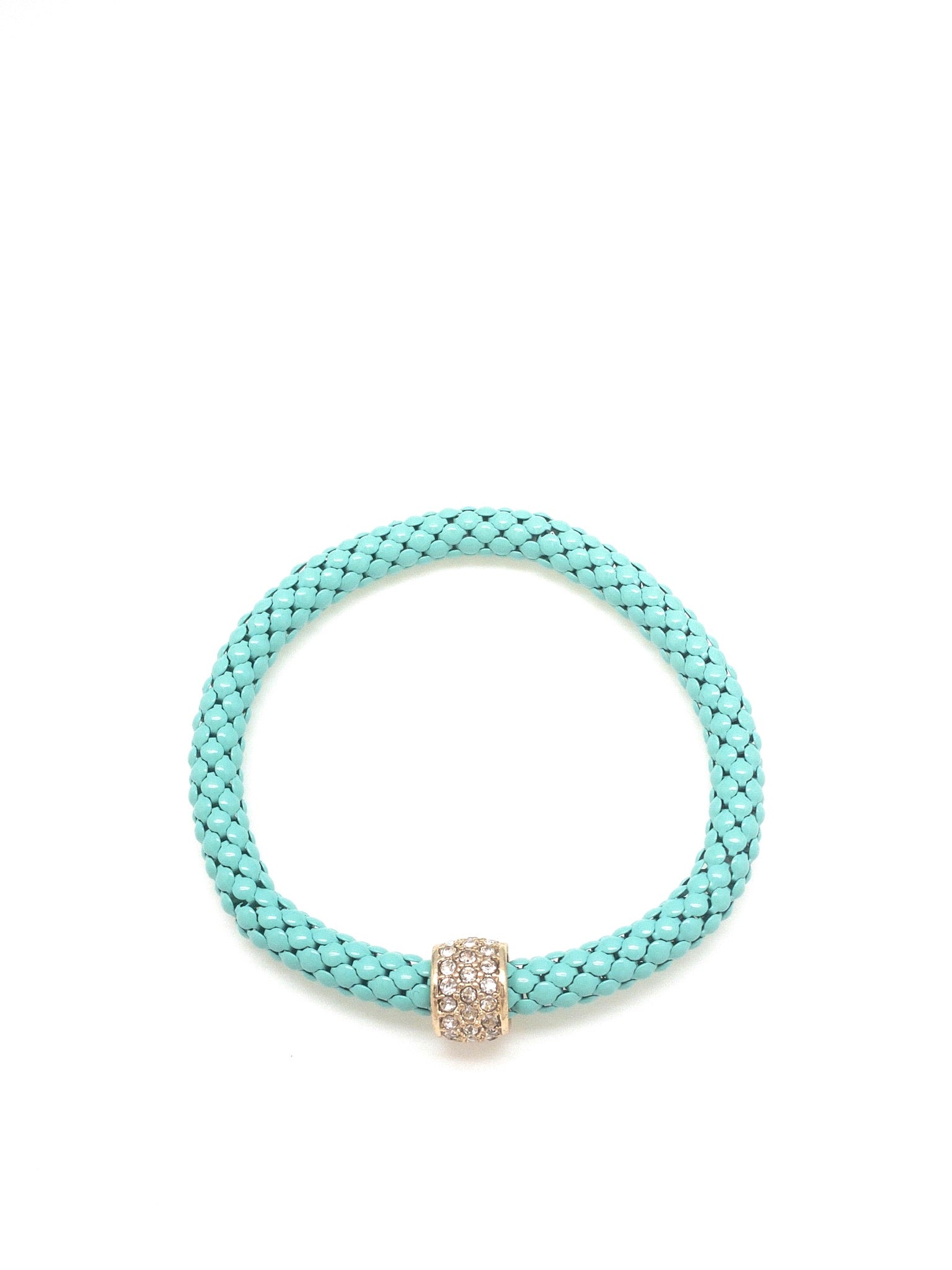 Scarlett stretchy bracelet in teal 