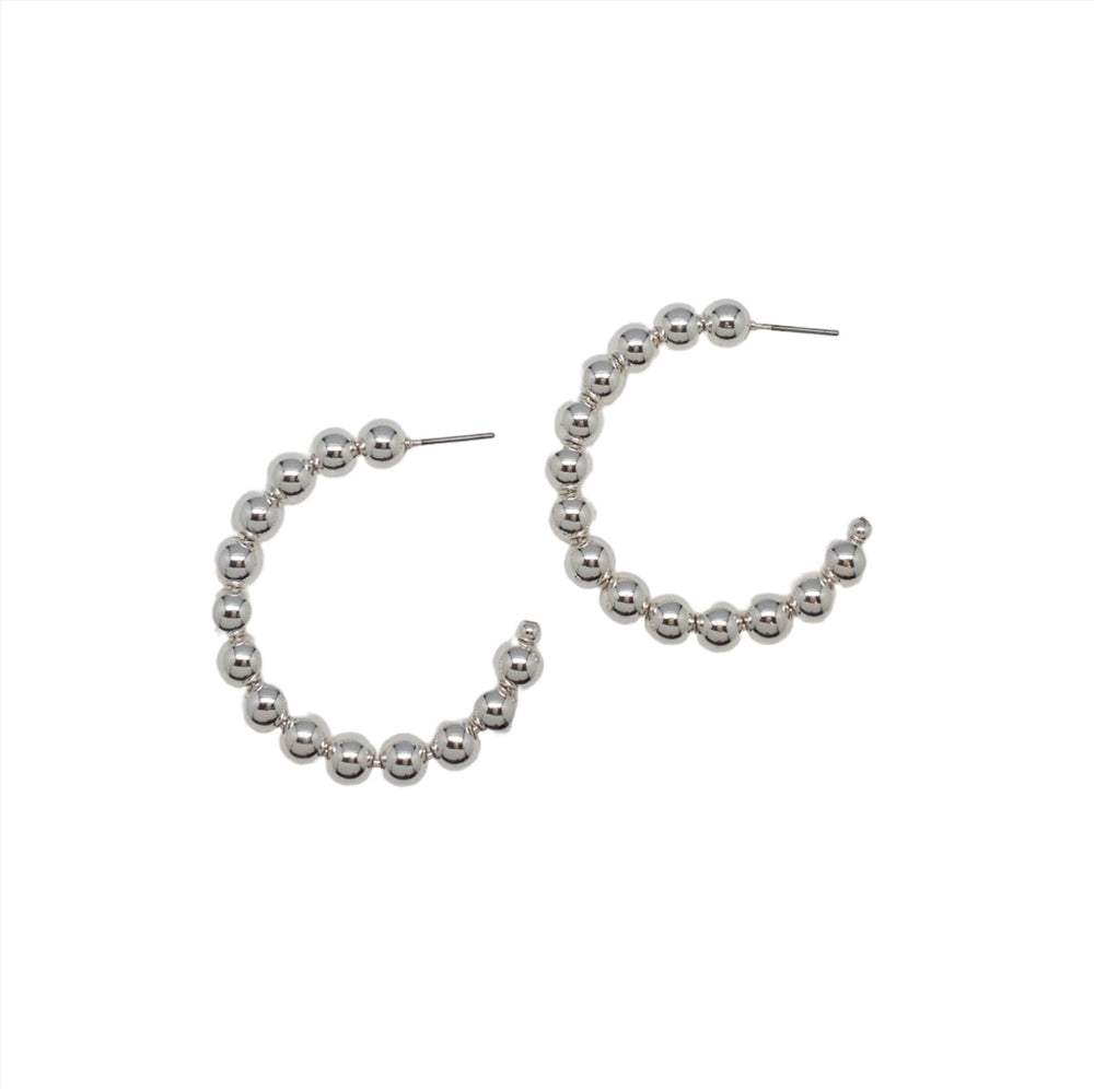 Isabella hoops in silver