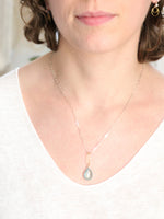 Big Sky Aquamarine nh Necklace on model