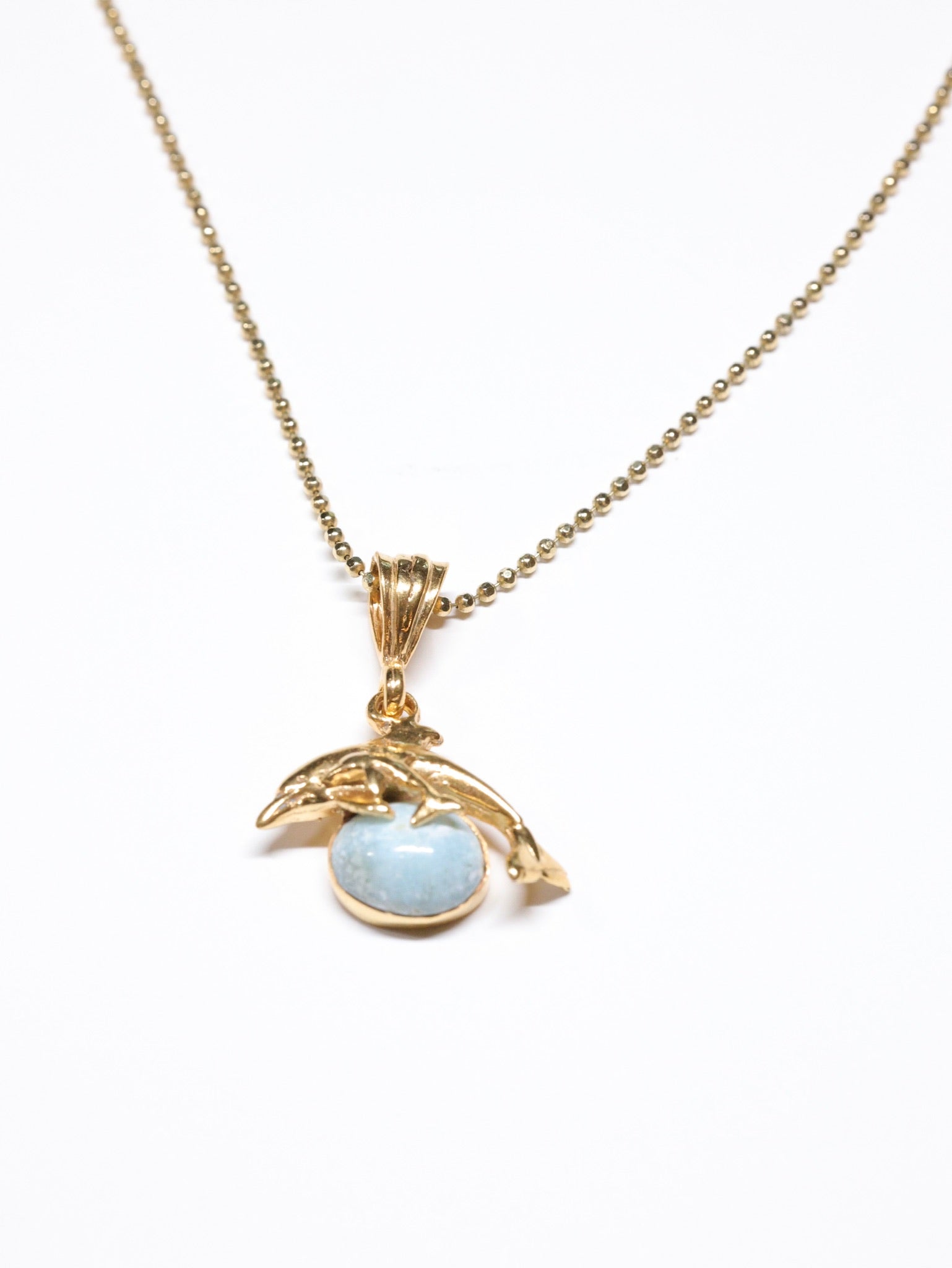 Denise Larimar Dolphin gold Necklace