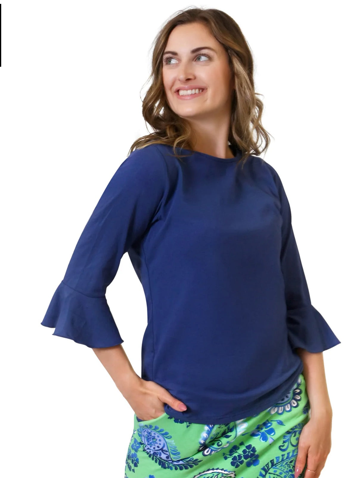 Michele top- navy 