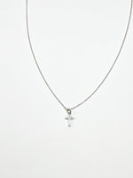 Eliana Small Cross Necklace in Sterling Silver