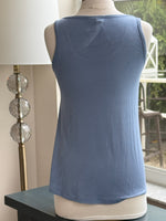 Hallie Sequin Top in Blue backside 