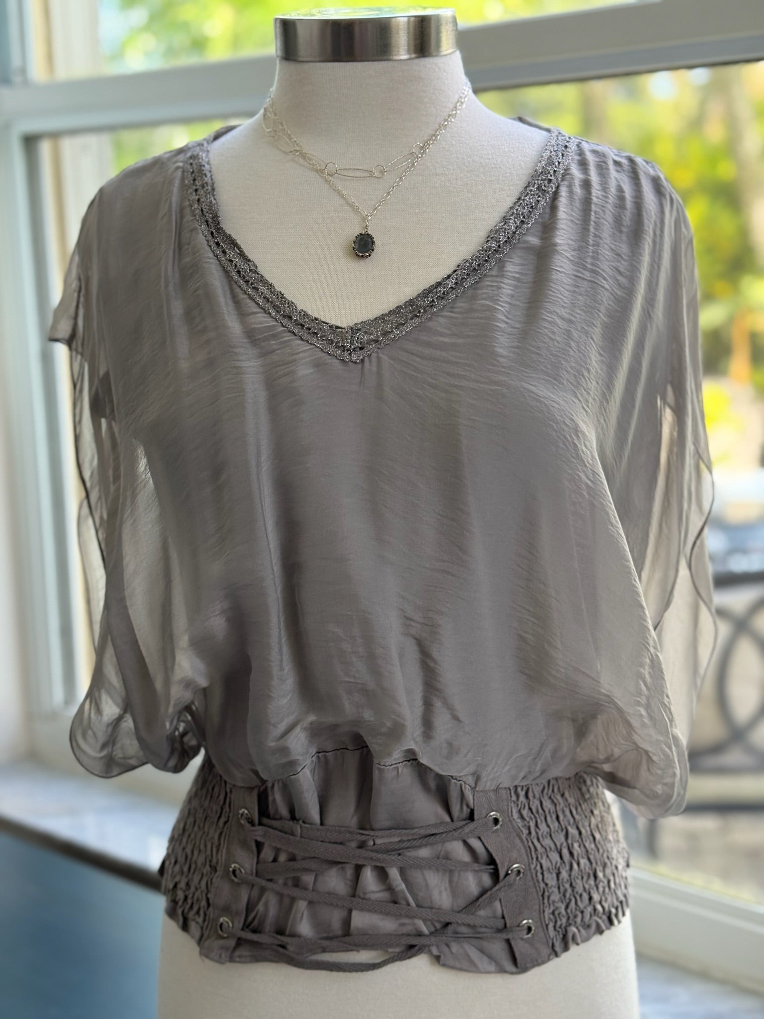 Taupe blouse