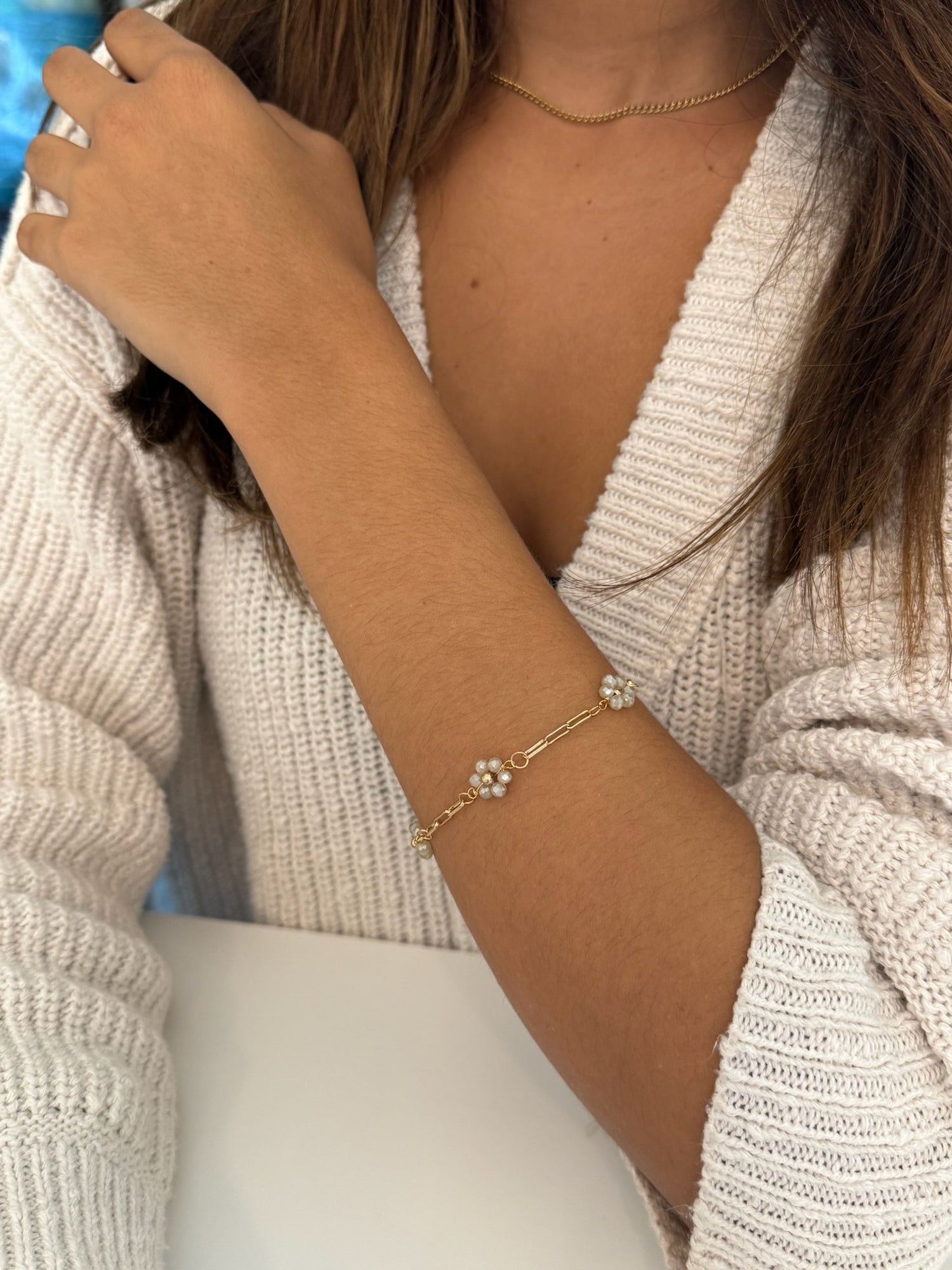 Daisy Bracelet in Champagne