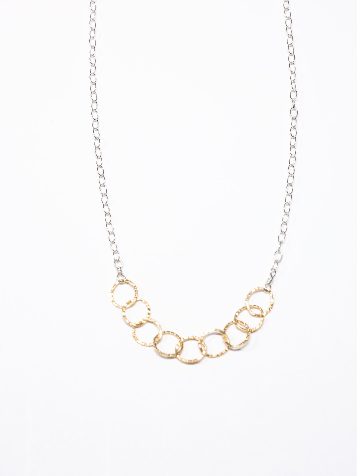 Smaller circles  nh necklace gold and silver