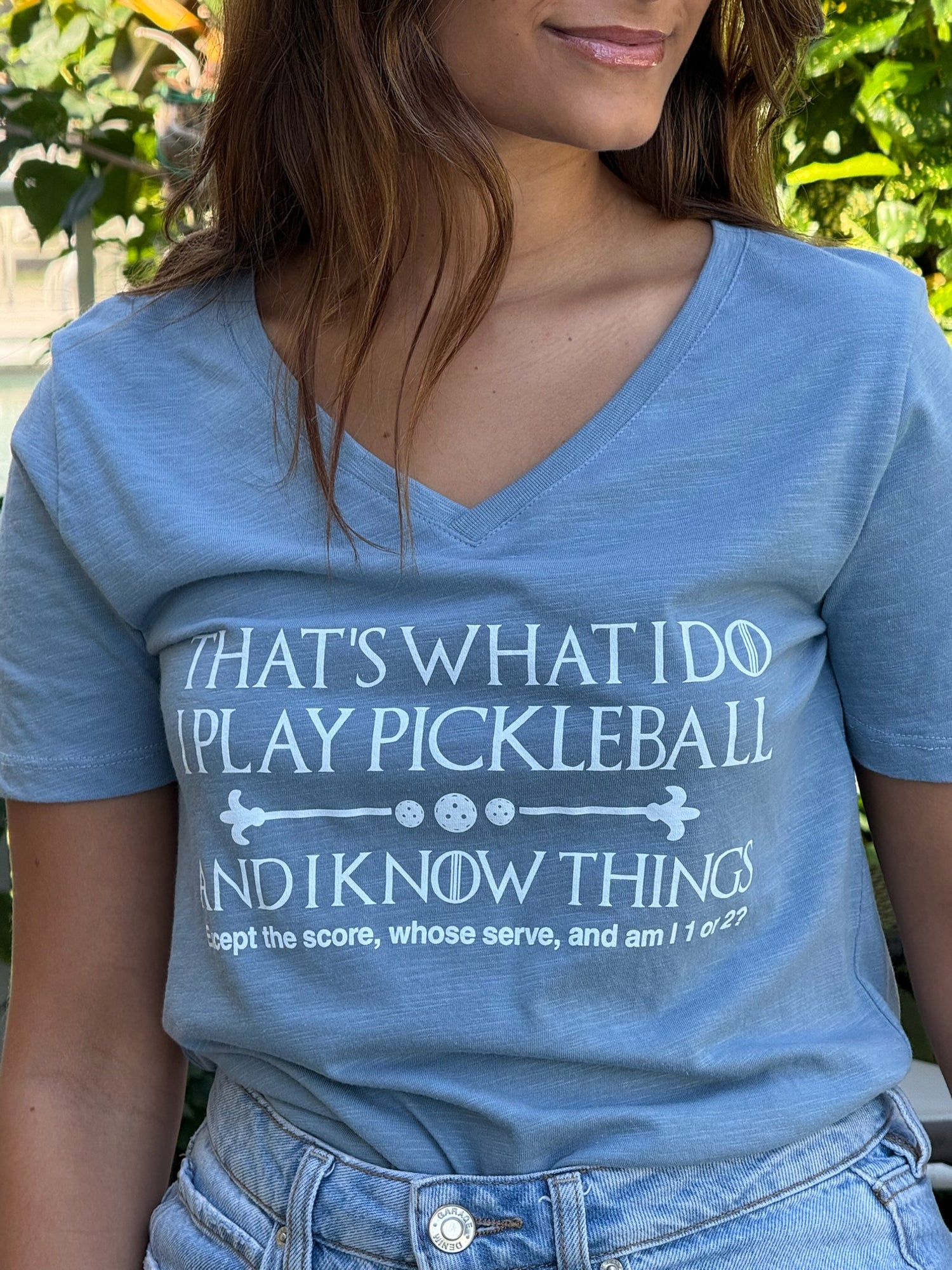 Pickleball V Neck Tee shirt