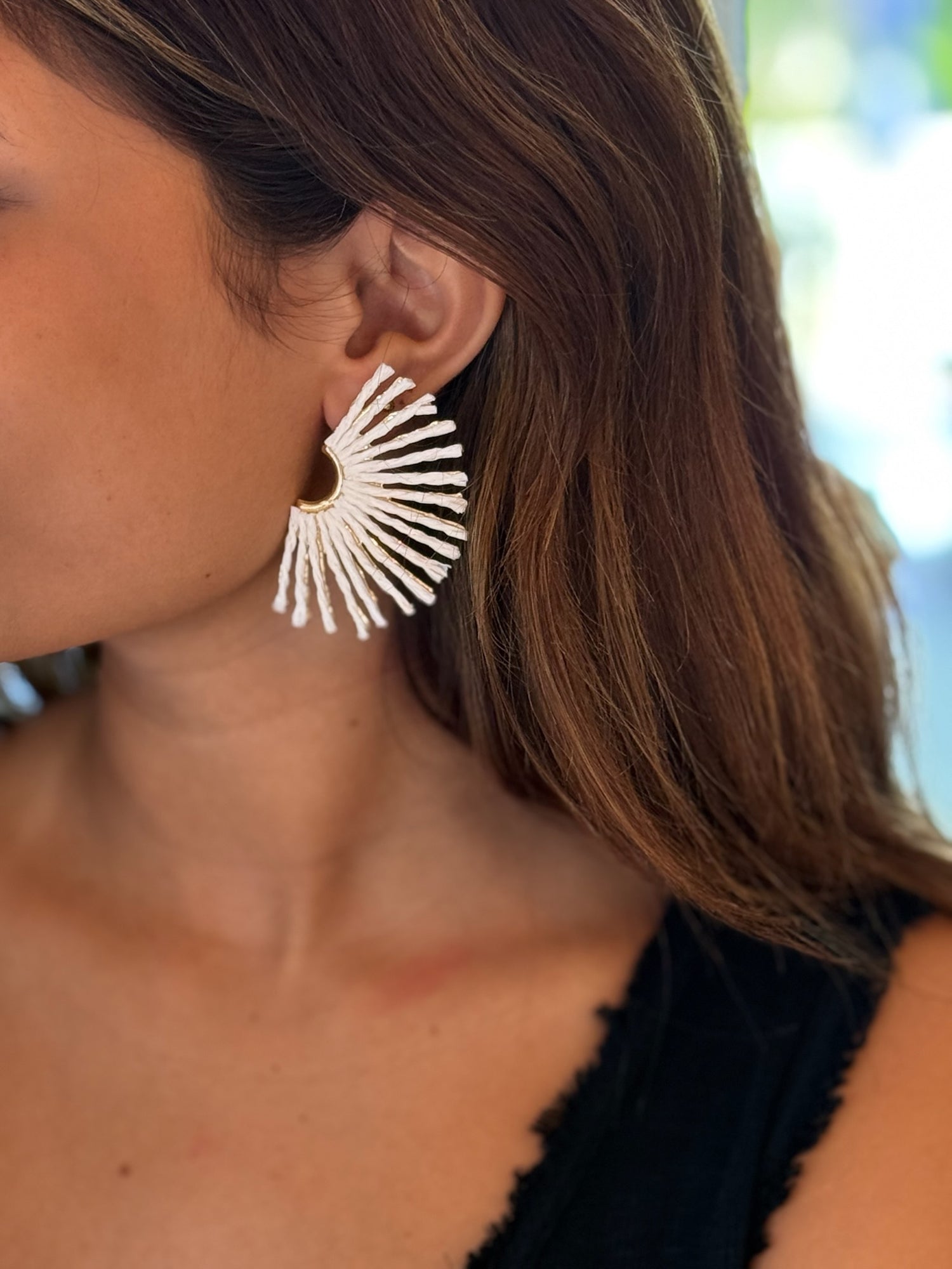 Seraphina Earrings in White