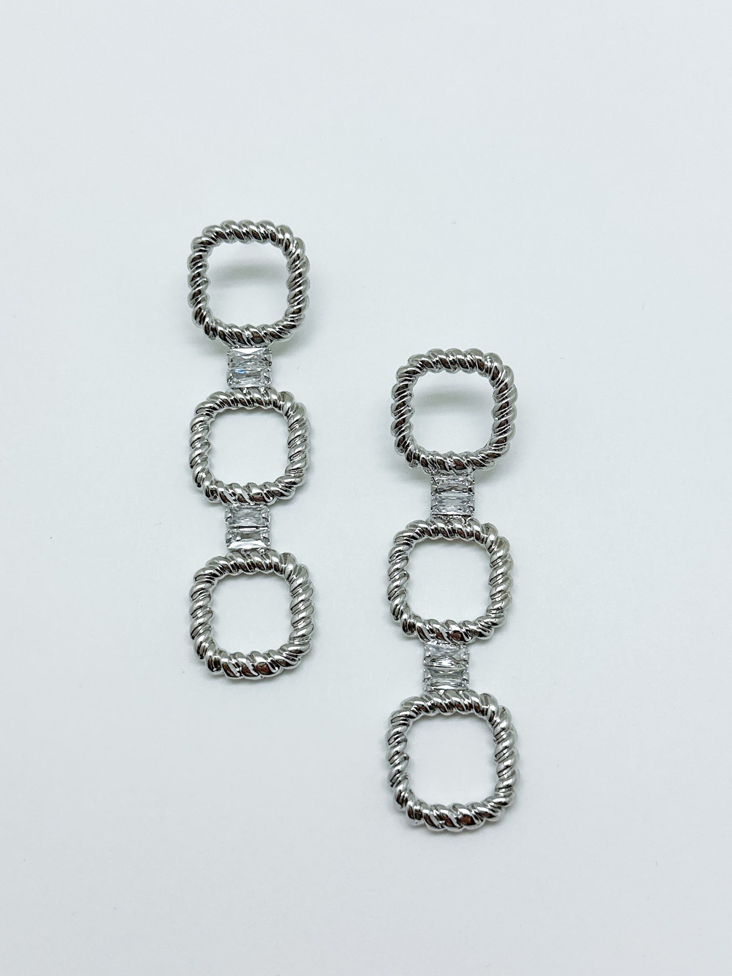 Arabella Sparkly Earring - Silver