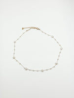 Gold pearl necklace