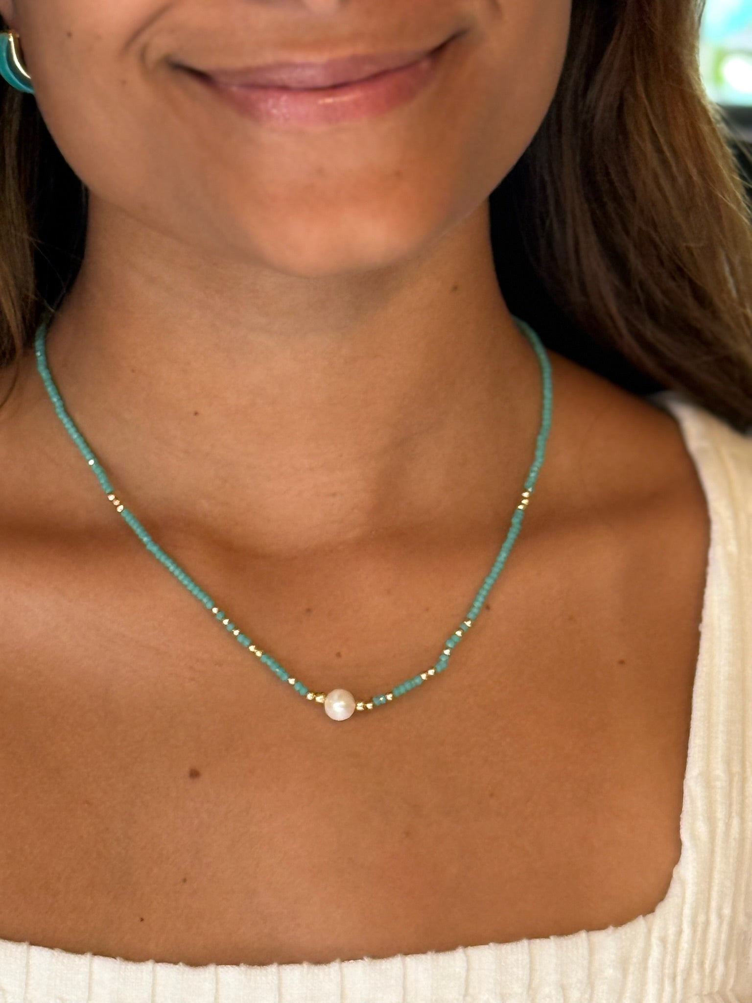 Cassie Necklace in Green