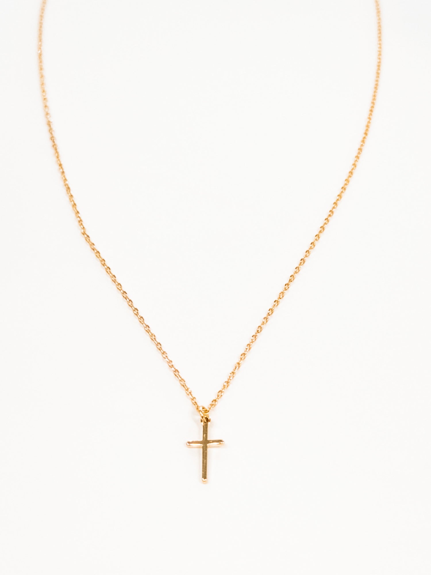 Delilah Cross Necklace in Gold