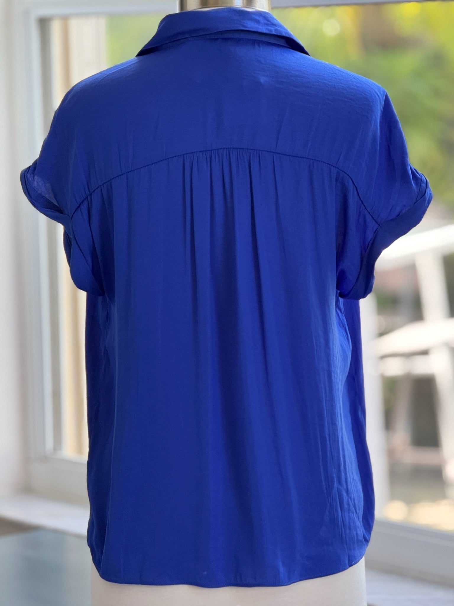 Taytum Top in Capri Blue back view