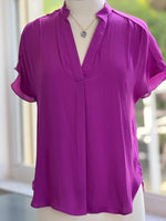 Morgan Top in Viola Pink