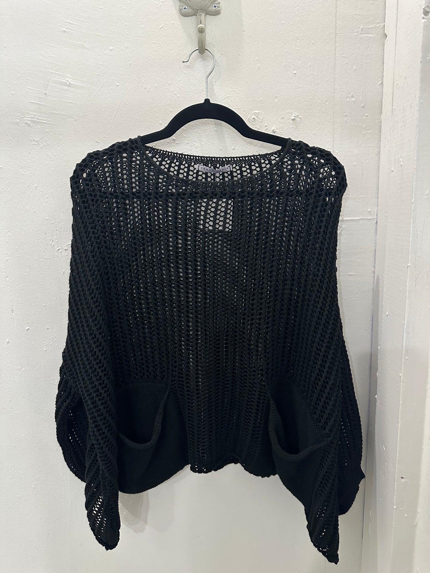 Cecilia Crochet Sweater - Black