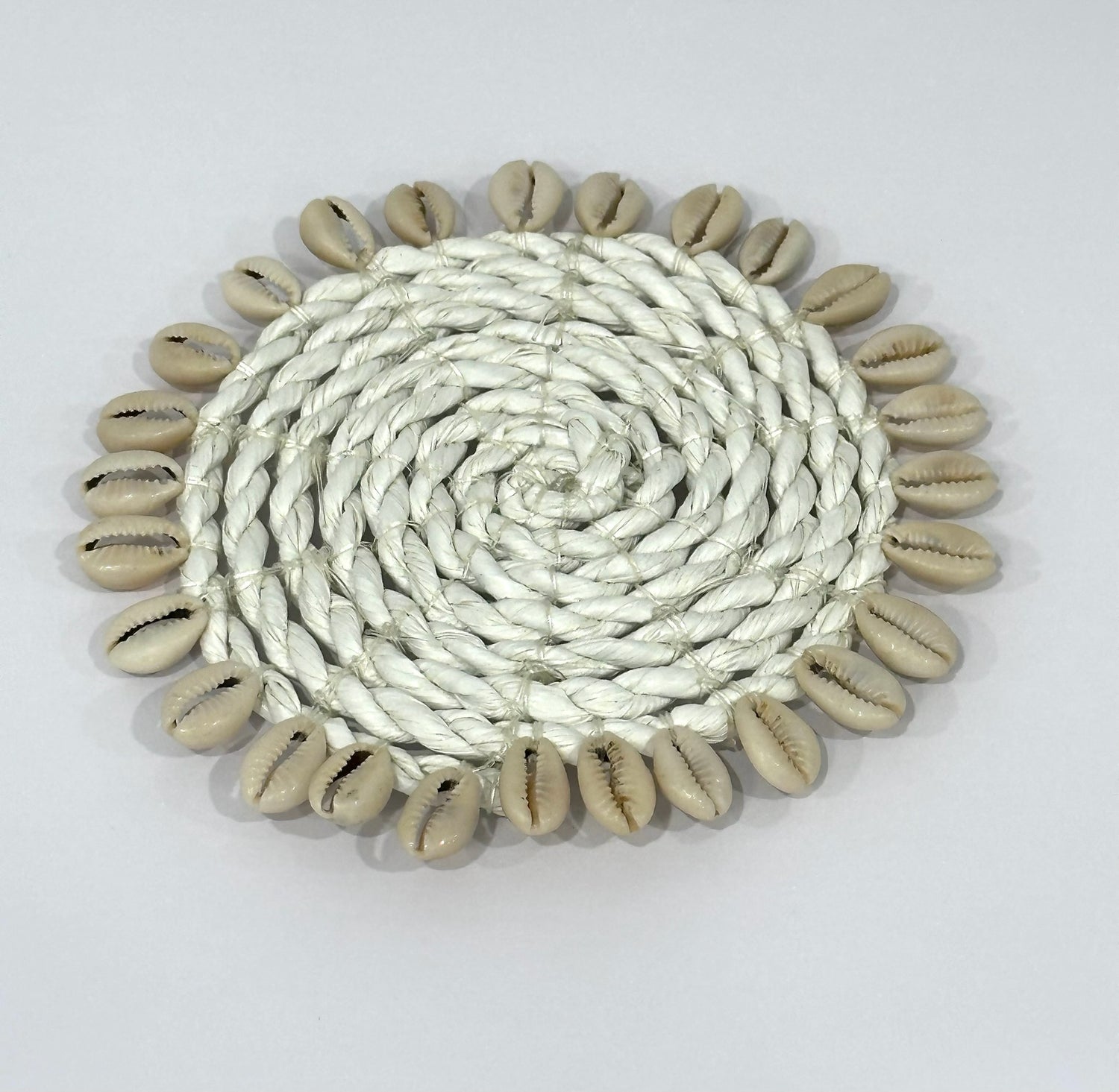 Coaster with Cowrie shells