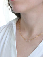 Necklace shown on model