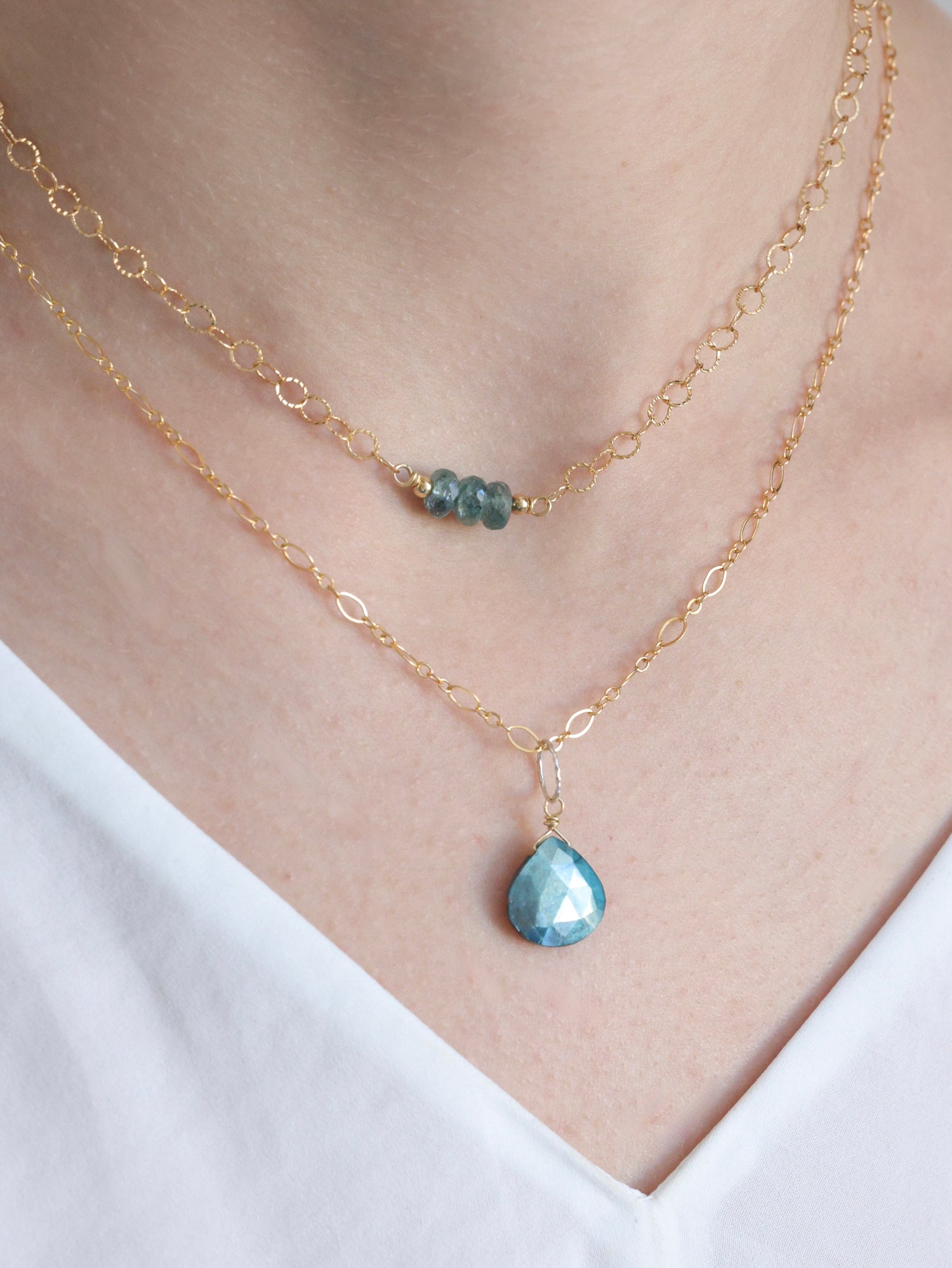 Beautiful apatite gem jewelry