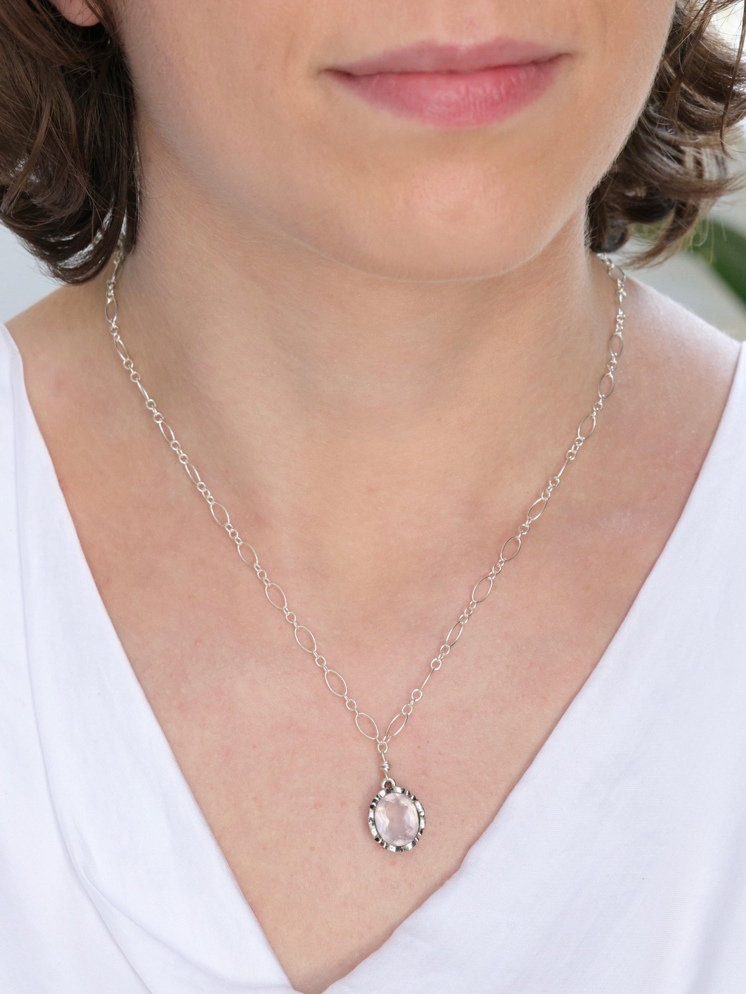 Georgina nh necklace in Morganite