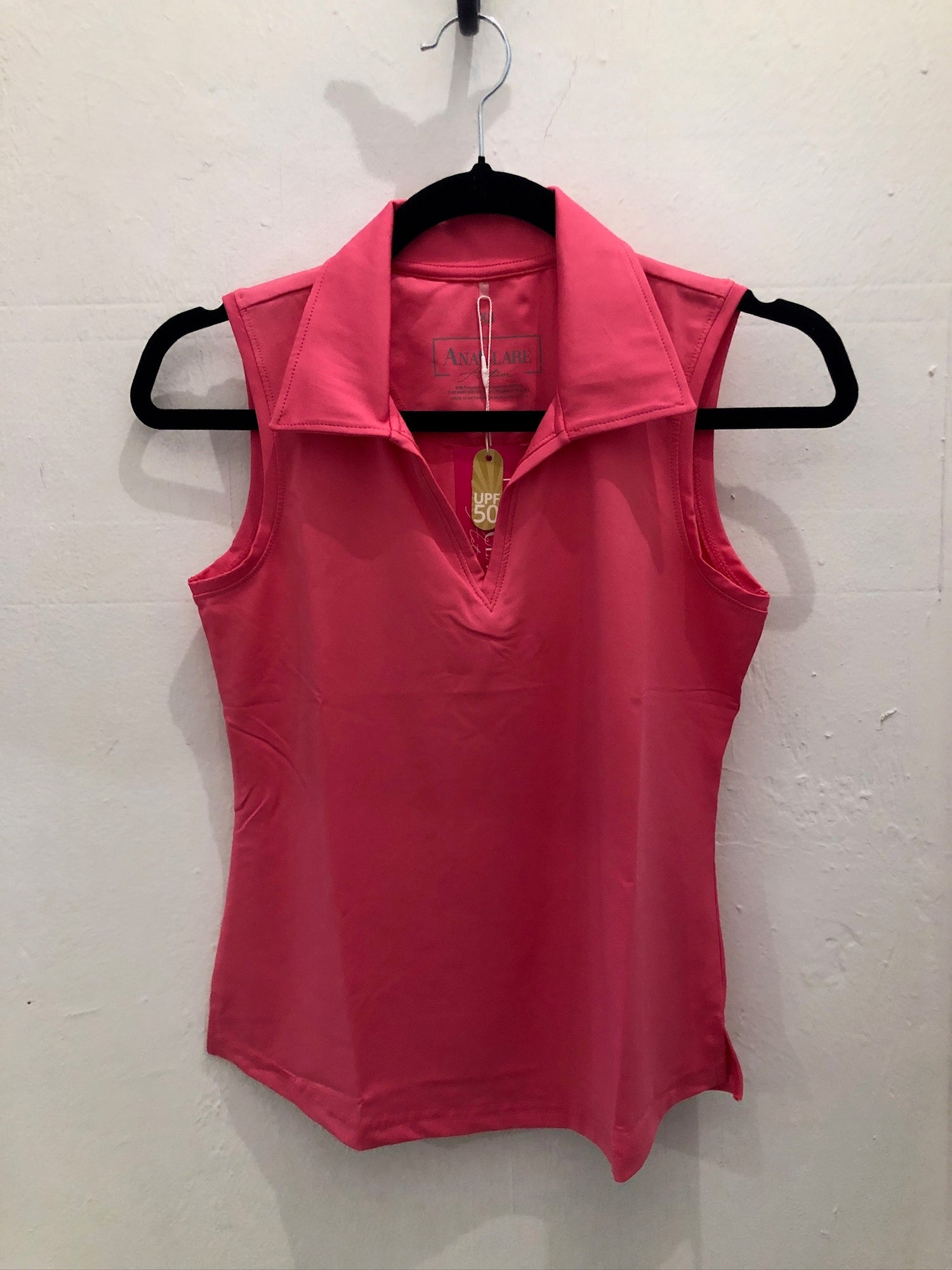 Clare Johnny Collared Top Hot Pink SALE