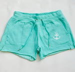 Aqua anchor shorts 