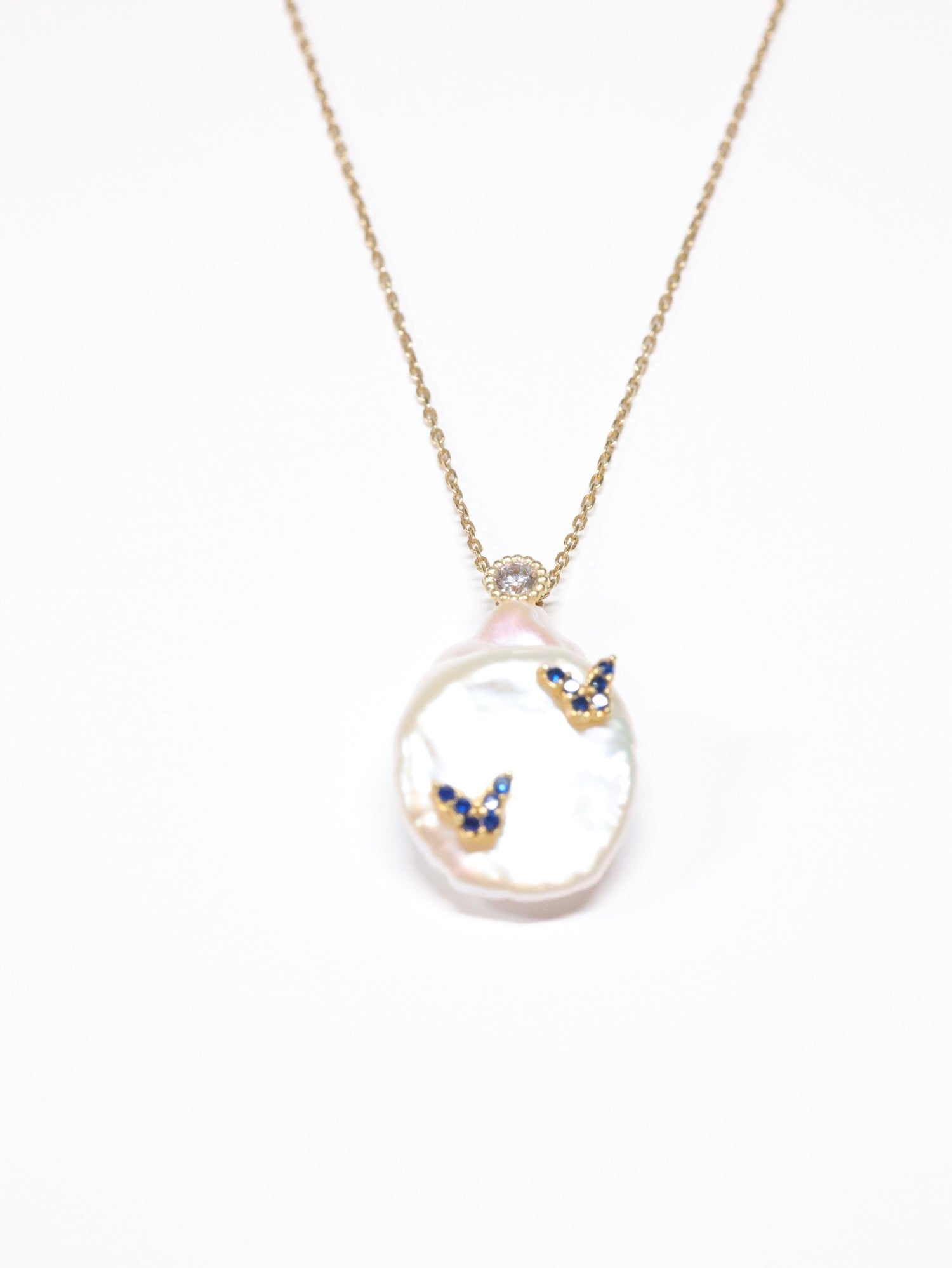 Callista Blue Butterfly Necklace