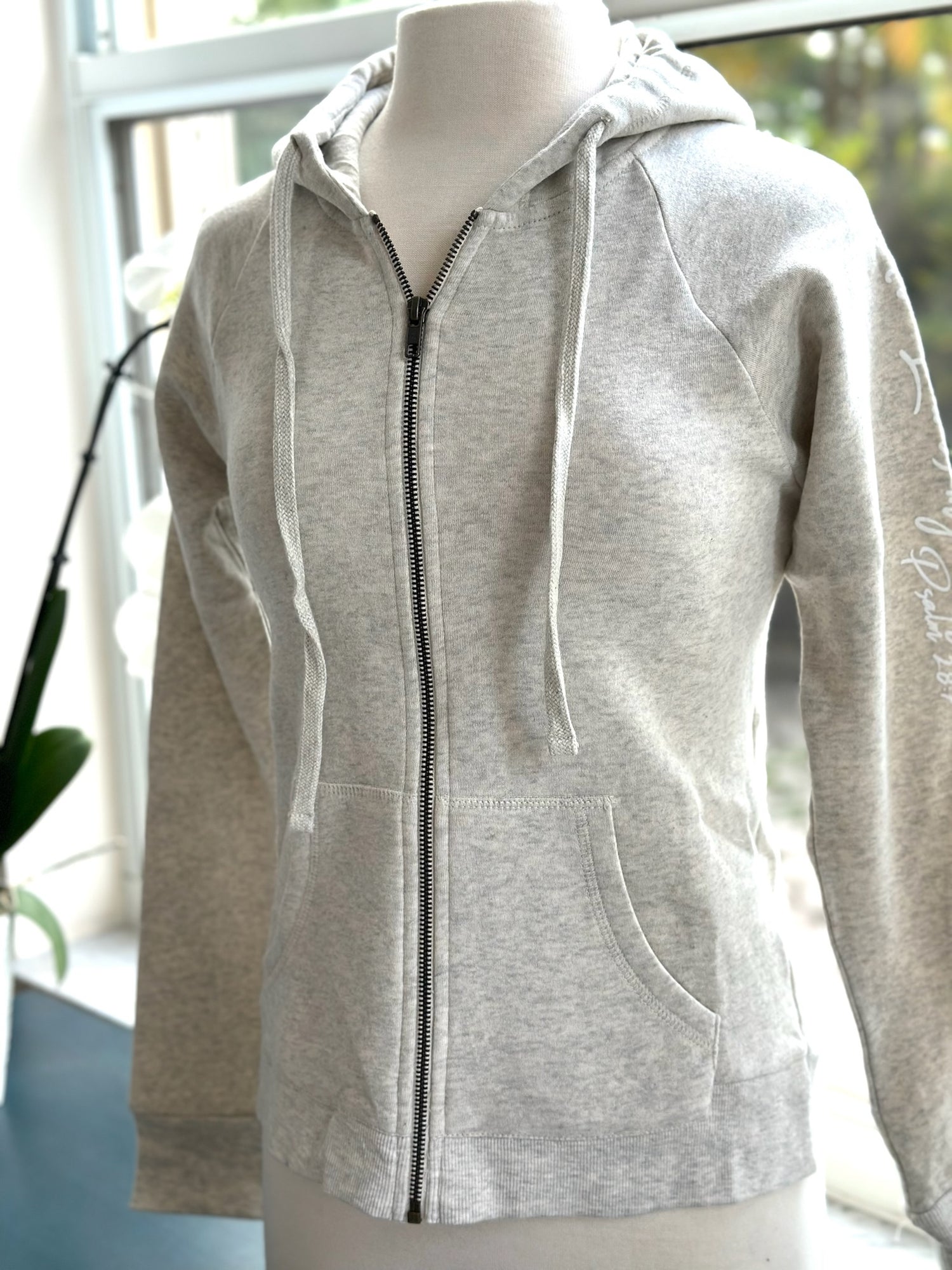 Strength full zip hoodie in oatmeal