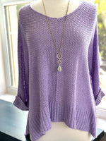 Lavender knitted sweater