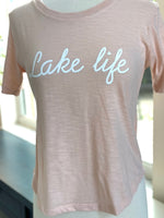 Pink lake life tee 