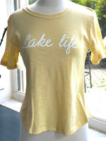 yellow lake life tee