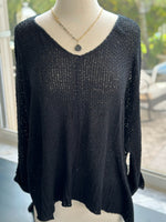 Black knitted sweater