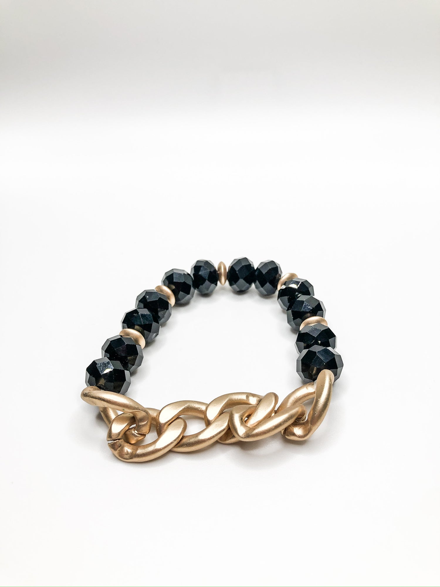 Kelsey Black Beaded Bracelet