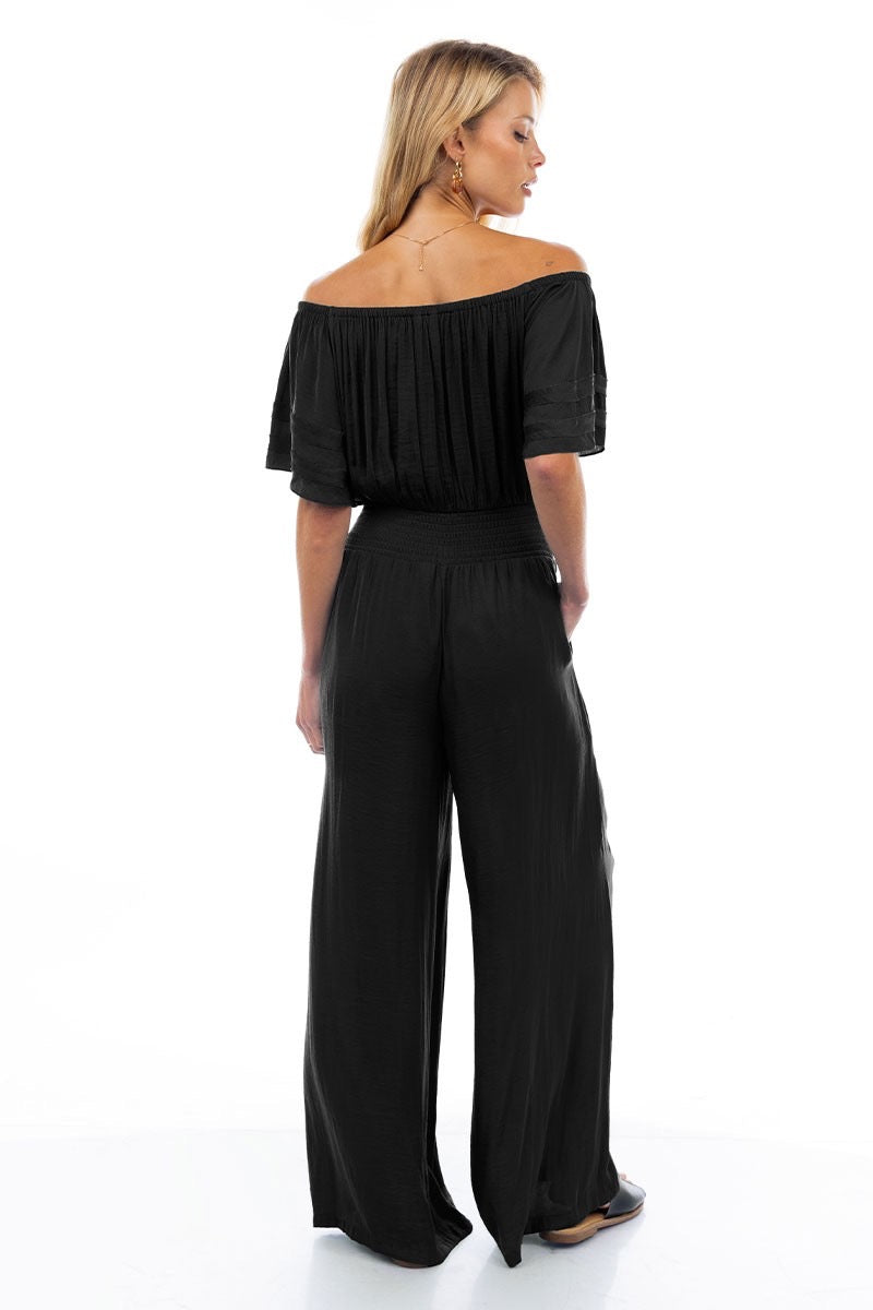 Millie Off The Shoulder Jumpsuit in Back