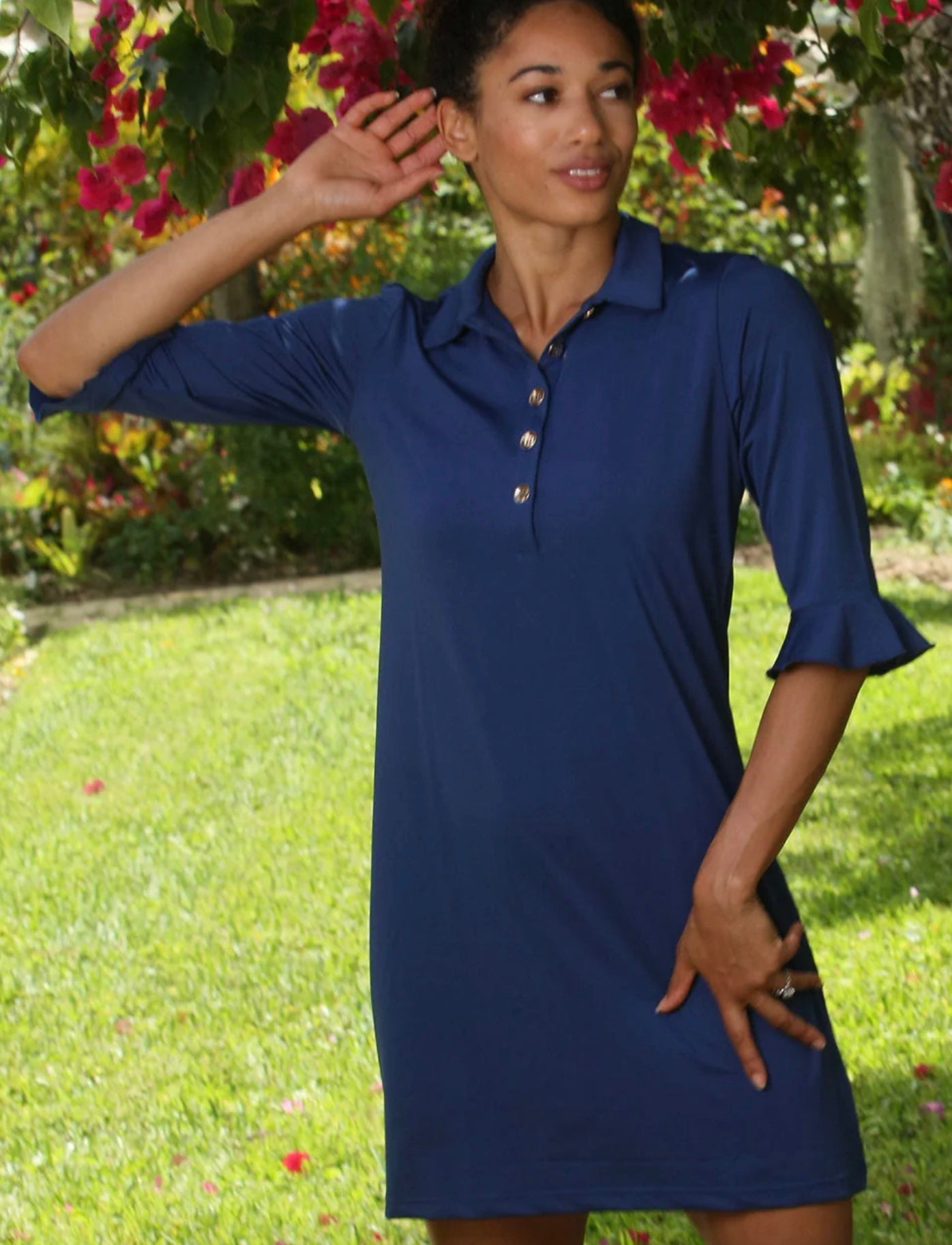 Marin Polo Dress - Navy SALE