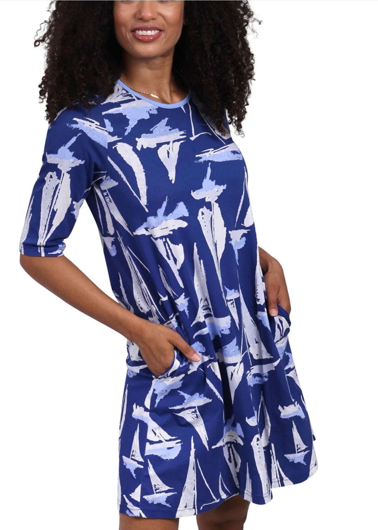 Ethyl -Bahama Sailboat Dress SALE