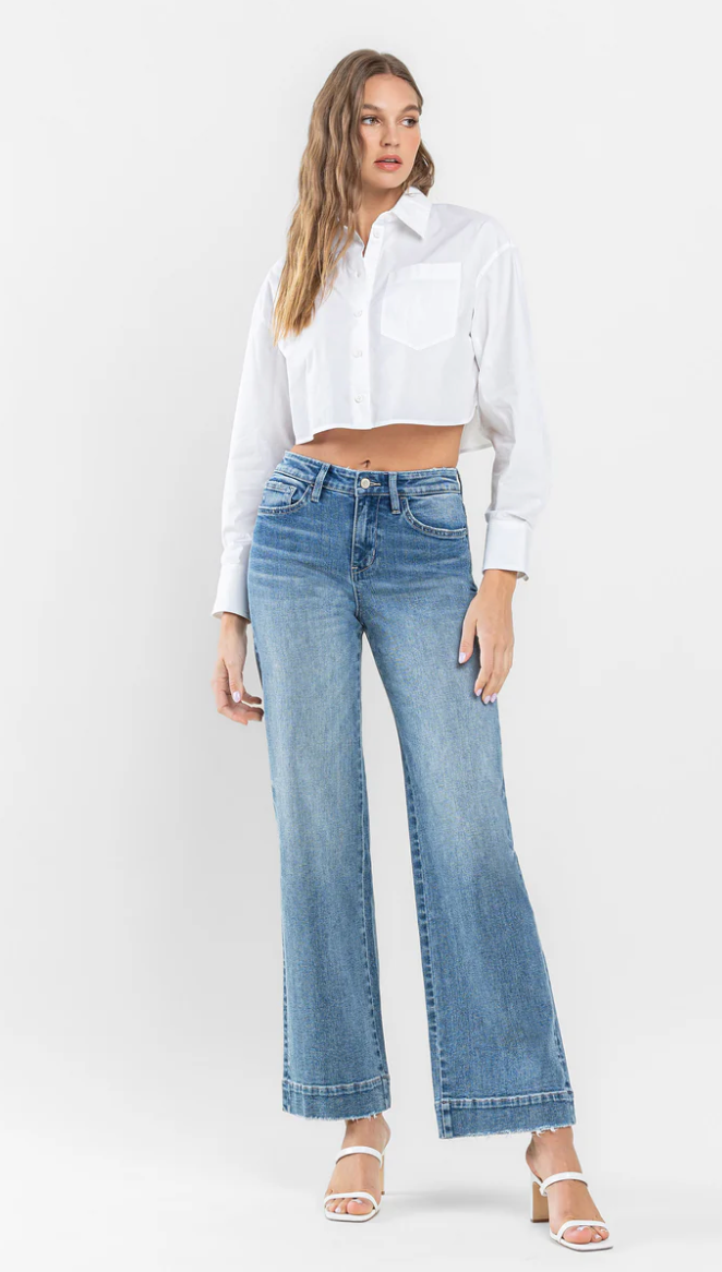 Rosalie Wide Leg Jeans view of front