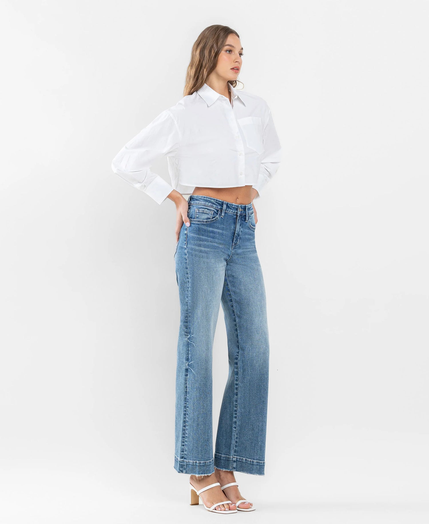 Rosalie Wide Leg Jeans view of side