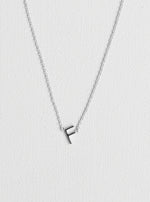 F letter necklace