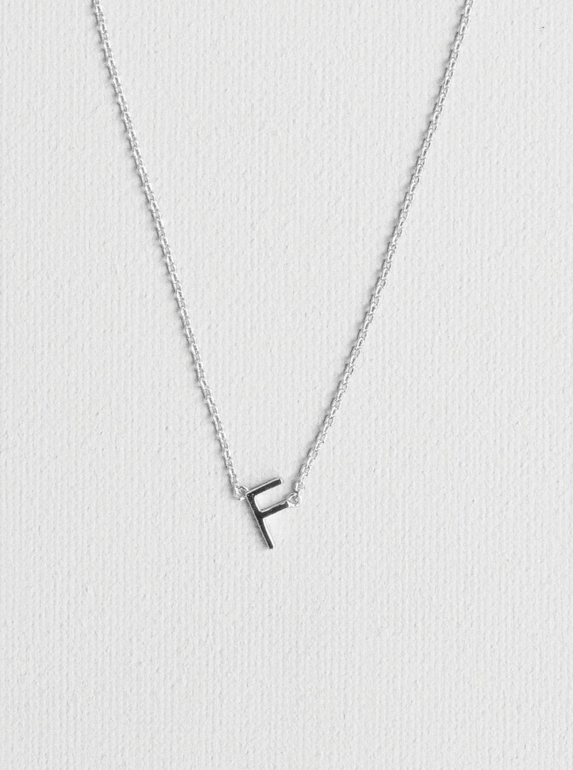 F letter necklace