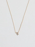 R letter necklace