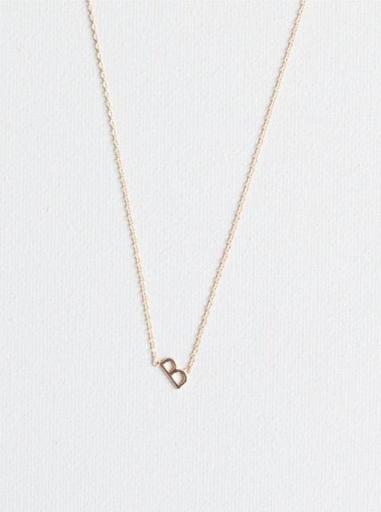 B Letter Necklace